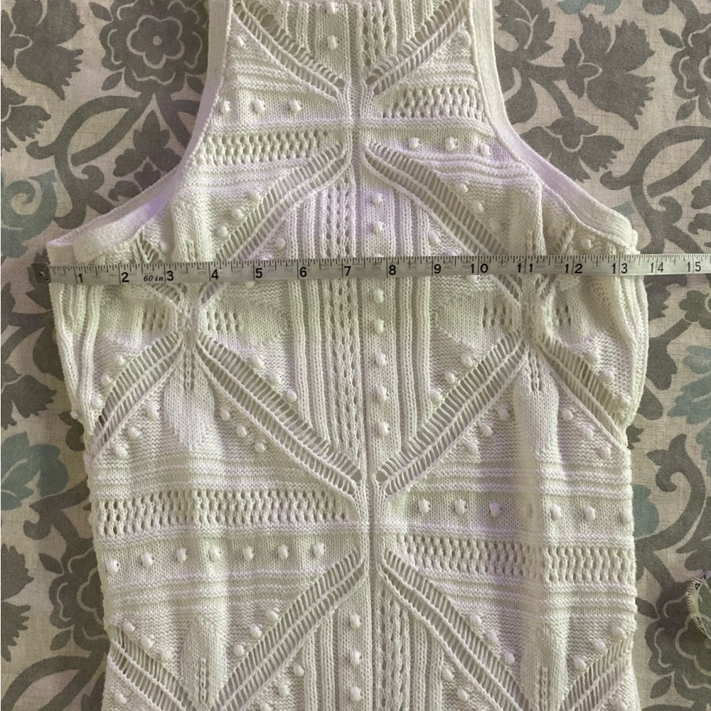 525 America Fauxchet Halter Knit Dress, XS - Picture 4 of 12